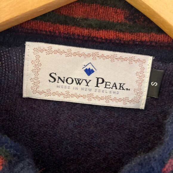 Snowy Peak Woman's 100% Merino Lambswool Fair Isle Sweater Sz Sm - Picture 3 of 12